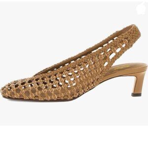 Elegant Tan Woven Sandals